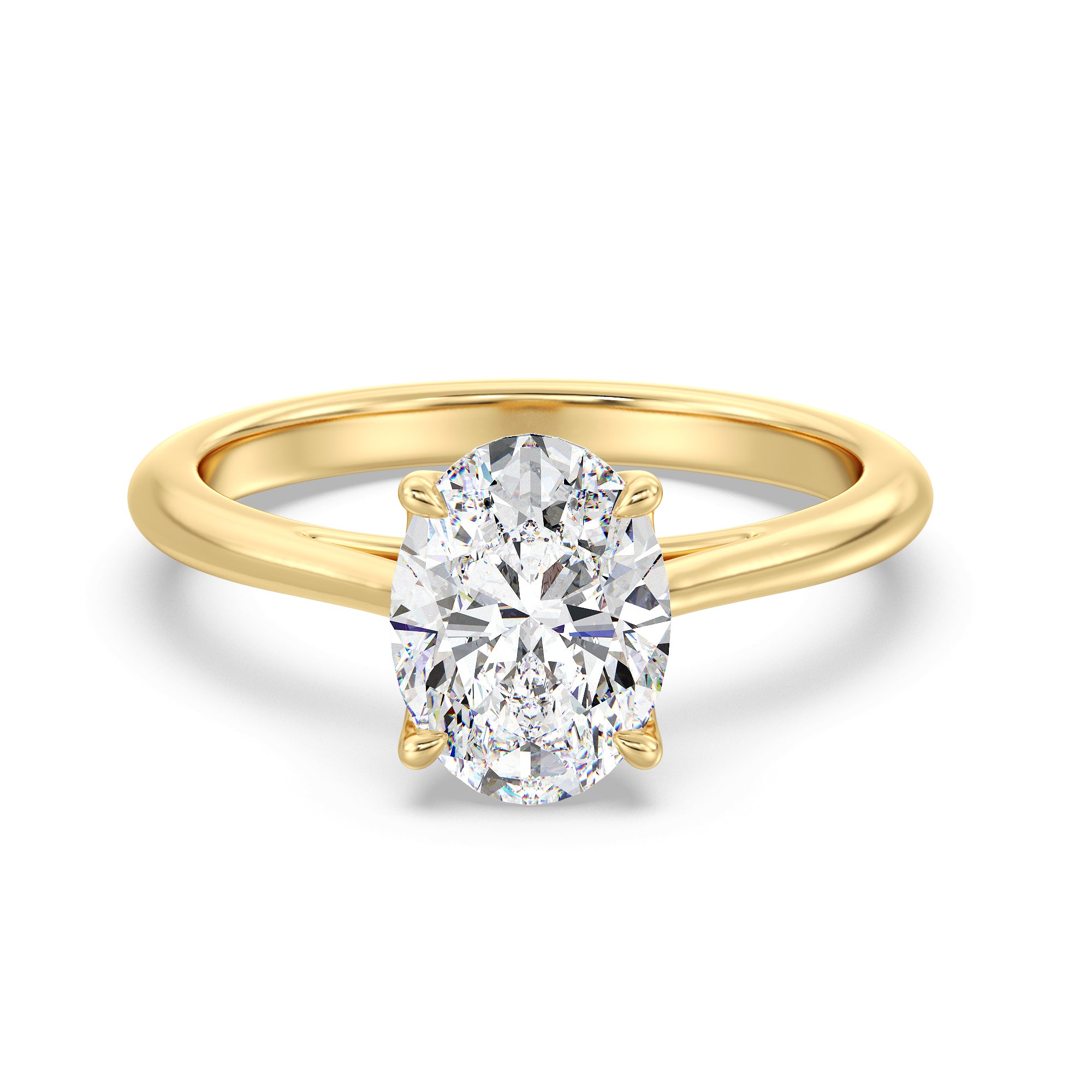 The Isabella Ring Oval Solitaire U & I Co.