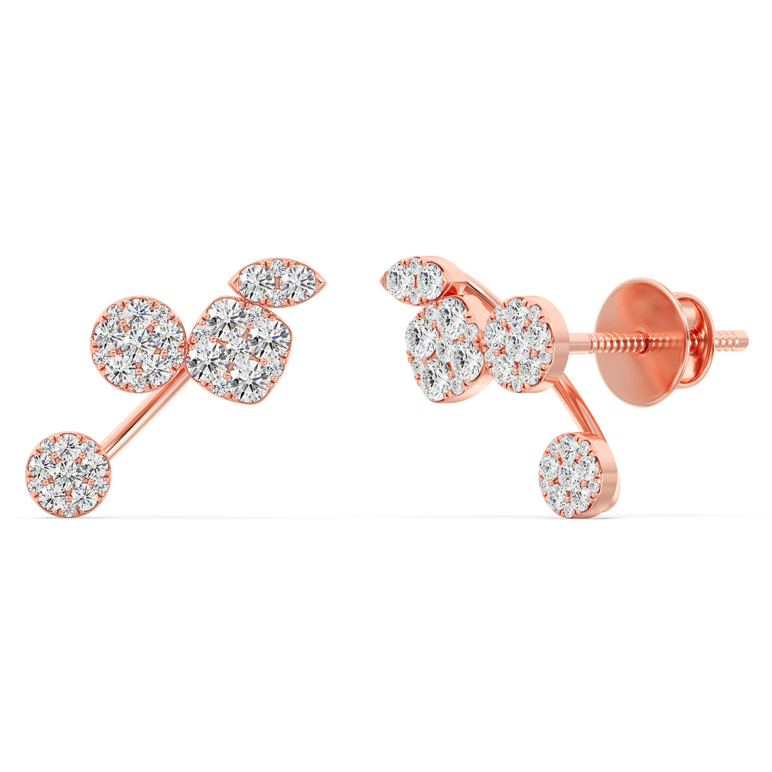 Round Diamond Stud Earrings – U & I Co.