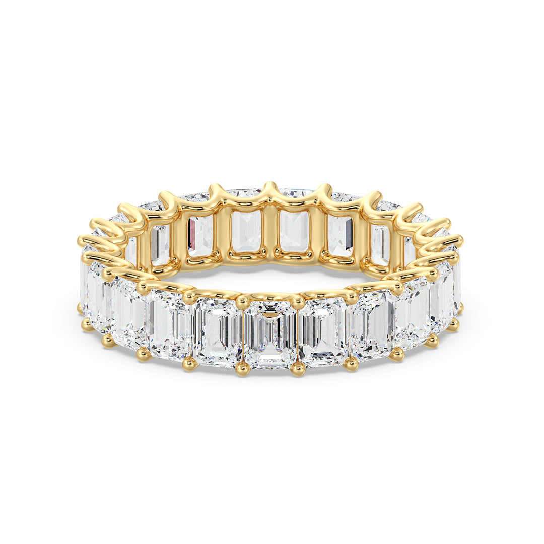 The Zara Emerald Cut Eternity Ring – U I - Main Image